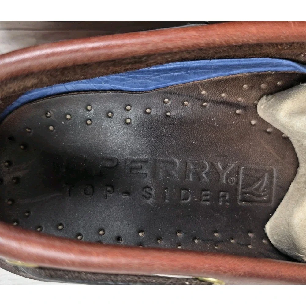 Sperry Top-Sider Authentic Original 2 Eye Brown Lace Up Boat Shoes Mens 11.5M
